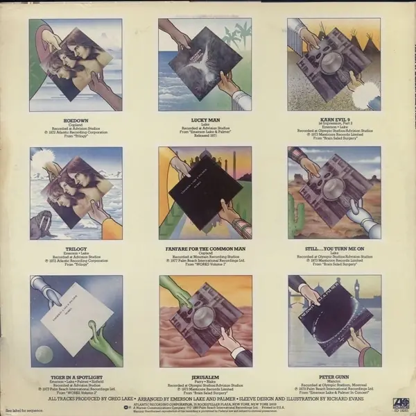 Emerson, Lake & Palmer - The Best Of Emerson Lake & Palmer 뒷면