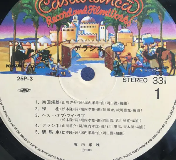 堀内孝雄 - Déraciné = デラシネ 뒷면