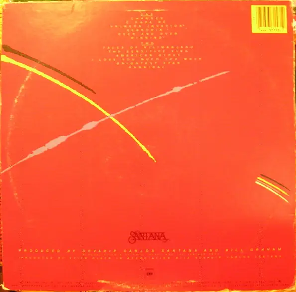 Santana - Zebop! 뒷면