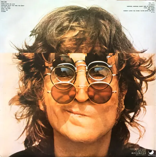 John Lennon - Walls And Bridges 뒷면