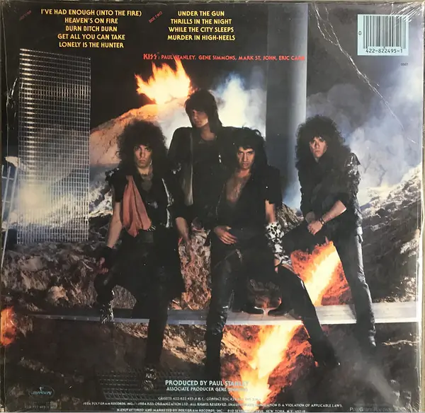 Kiss - Animalize 뒷면