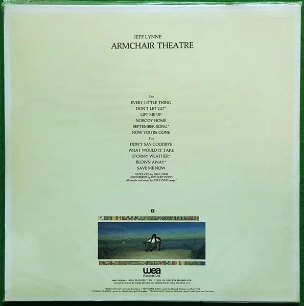 Jeff Lynne - Armchair Theatre 뒷면