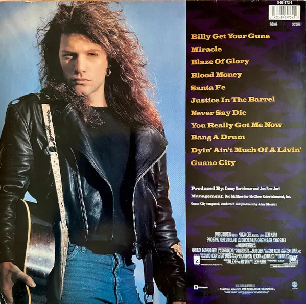 Jon Bon Jovi - Blaze Of Glory 뒷면