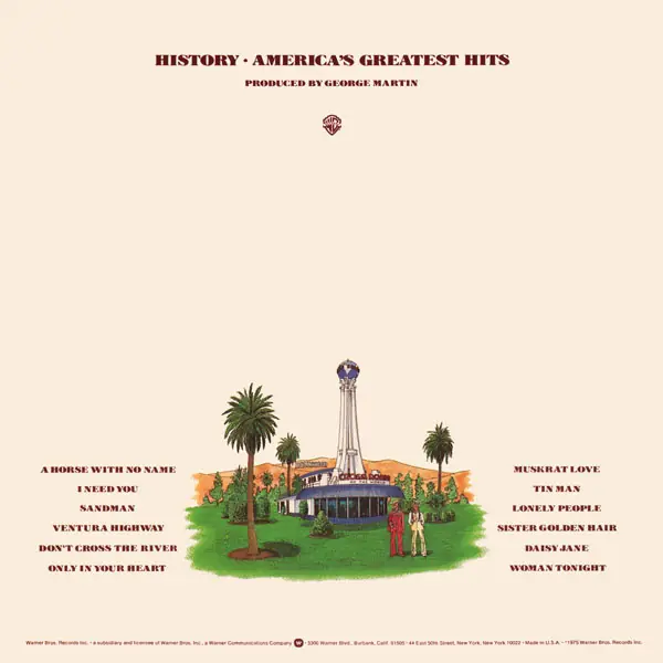 America - History - America's Greatest Hits 뒷면