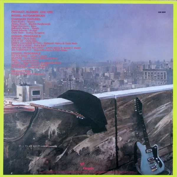 Blondie - Autoamerican 뒷면