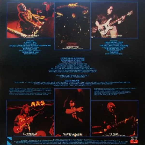Atlanta Rhythm Section - Champagne Jam 뒷면