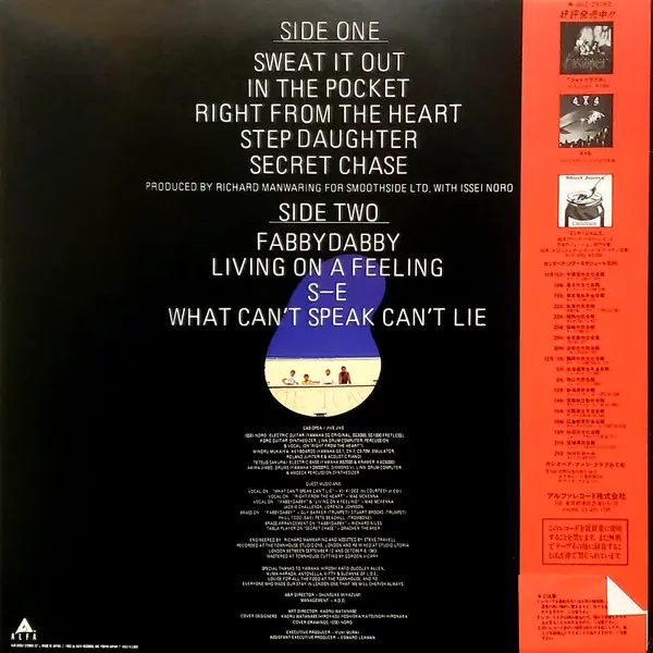 Casiopea - Jive Jive = ジャイブ・ジャイブ 뒷면