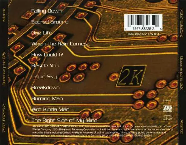 Queensrÿche - Q2k 뒷면