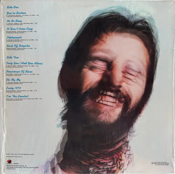 Ringo Starr - Blast From Your Past 뒷면