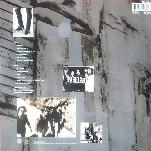Bon Jovi - Keep The Faith 뒷면