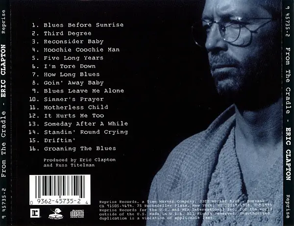Eric Clapton - From The Cradle 뒷면