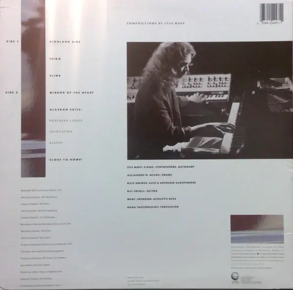 Lyle Mays - Lyle Mays 뒷면