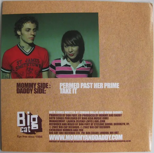 Mommy And Daddy - Permed Past Her Prime 뒷면