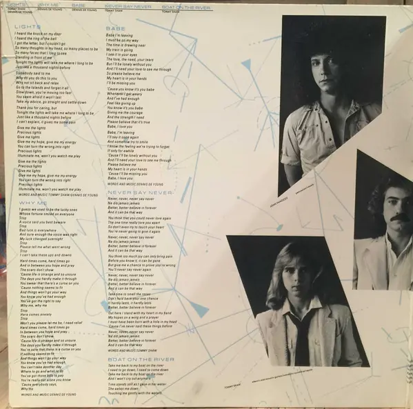 Styx - Cornerstone 뒷면