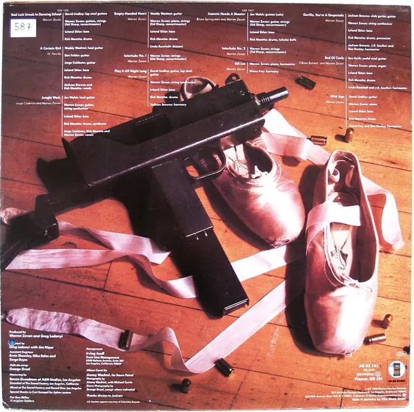 Warren Zevon - Bad Luck Streak In Dancing School 뒷면