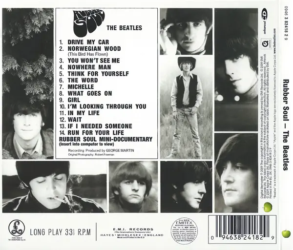 The Beatles - Rubber Soul 뒷면