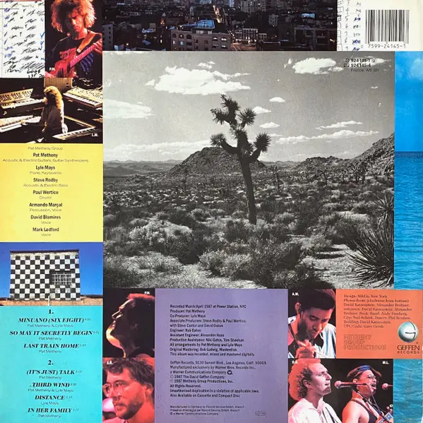 Pat Metheny Group - Still Life (Talking) 뒷면