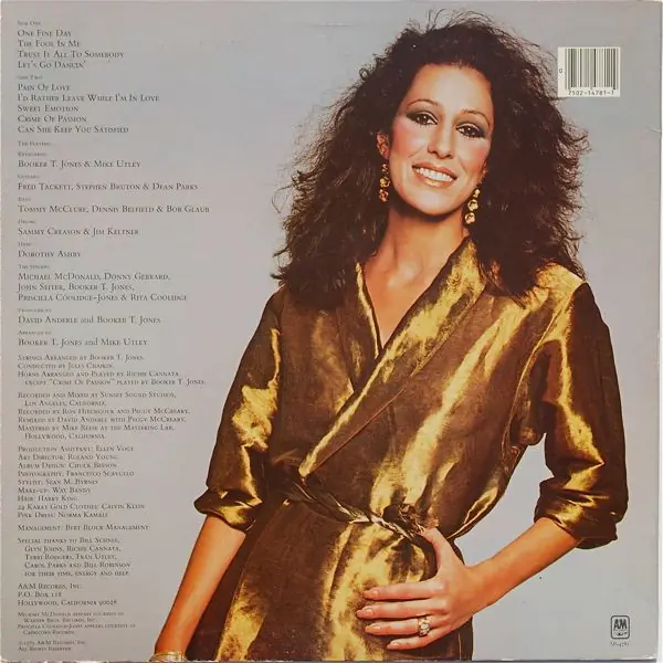 Rita Coolidge - Satisfied 뒷면