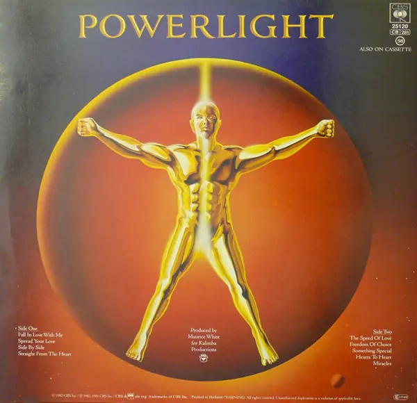 Earth, Wind & Fire - Powerlight 뒷면