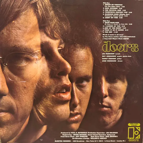 The Doors - The Doors 뒷면