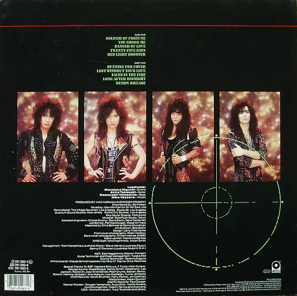 Loudness - Soldier Of Fortune 뒷면