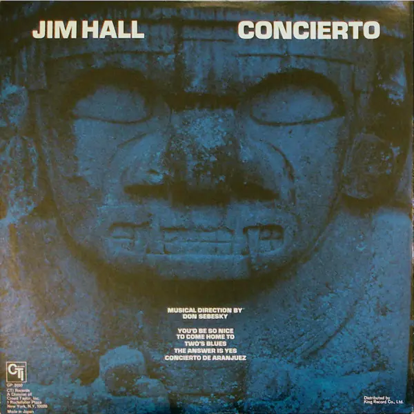 Jim Hall - Concierto 뒷면