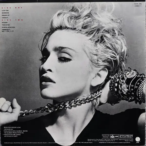 Madonna - Madonna 뒷면