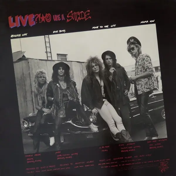 Guns N' Roses - Live ?!★@ Like A Suicide 뒷면