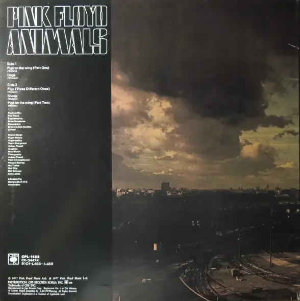 Pink Floyd - Animals 뒷면