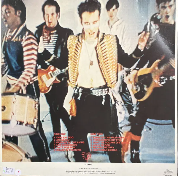 Adam And The Ants - Kings Of The Wild Frontier 뒷면