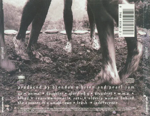 Pearl Jam - Vs. 뒷면