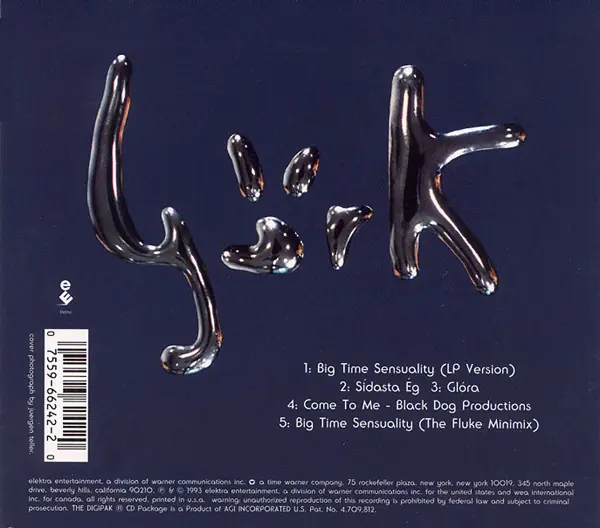 Björk - Big Time Sensuality 뒷면