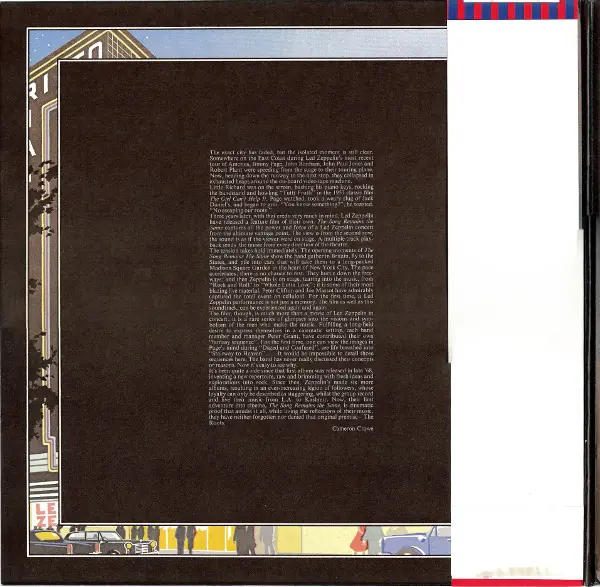Led Zeppelin - The Soundtrack From The Film The Song Remains The Same 뒷면