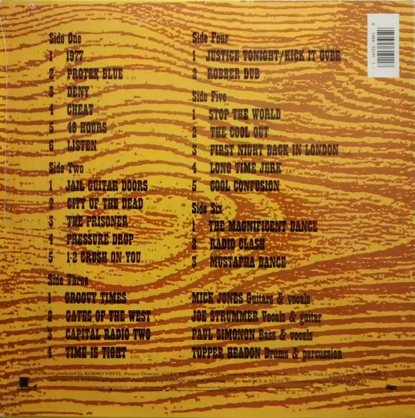 The Clash - Super Black Market Clash 뒷면