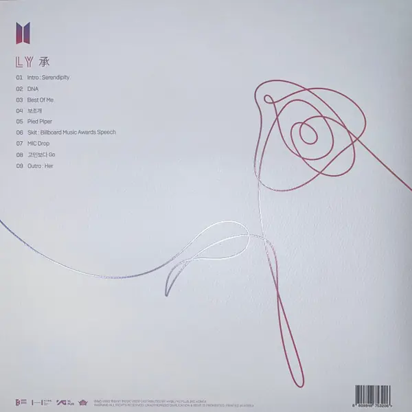 BTS - Love Yourself 承 'Her' 뒷면