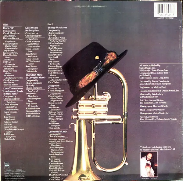 Chuck Mangione - Disguise 뒷면
