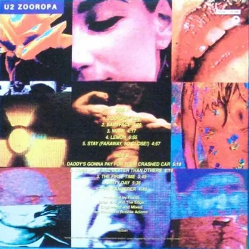 U2 - Zooropa 뒷면