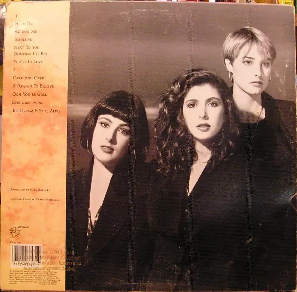 Wilson Phillips - Wilson Phillips 뒷면