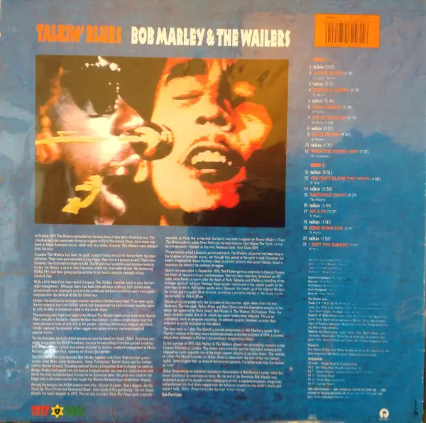 Bob Marley & The Wailers - Talkin' Blues 뒷면