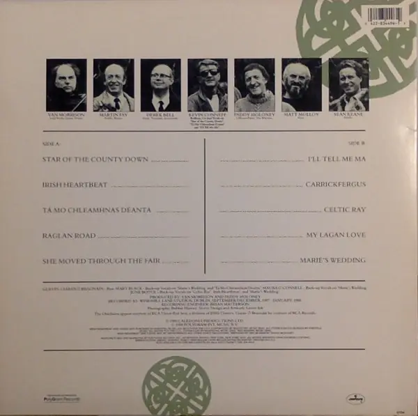Van Morrison / The Chieftains - Irish Heartbeat 뒷면