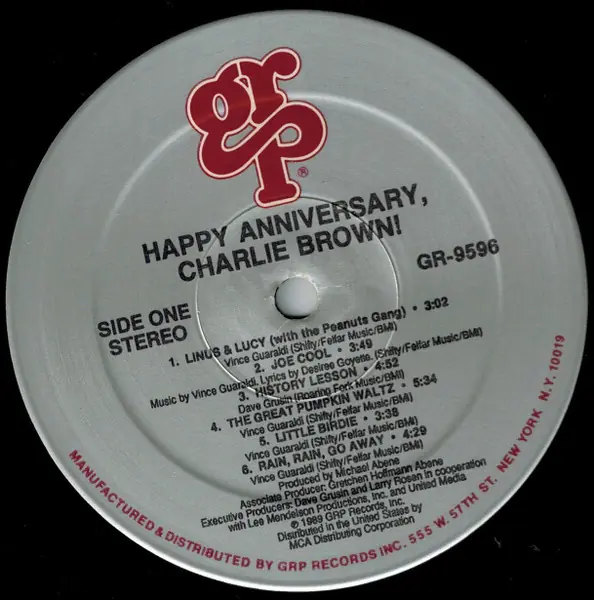 Various - Happy Anniversary, Charlie Brown! 뒷면