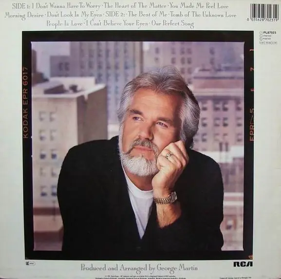Kenny Rogers - The Heart Of The Matter 뒷면