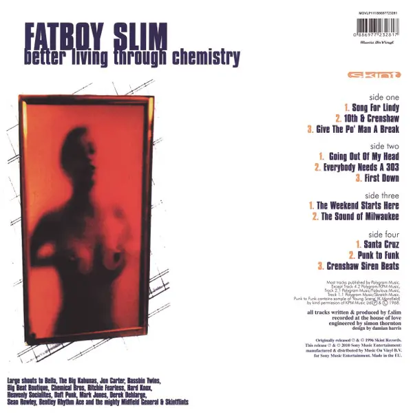 Fatboy Slim - Better Living Through Chemistry 뒷면