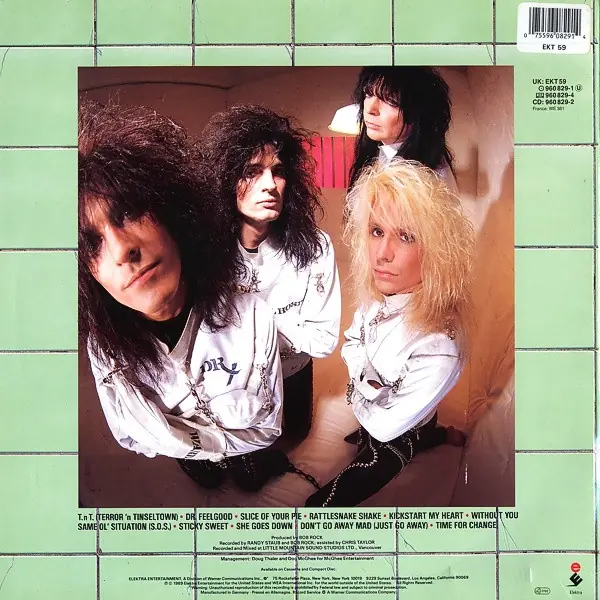 Mötley Crüe - Dr. Feelgood 뒷면