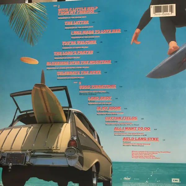 The Beach Boys - The Beach Boys Rarities 뒷면