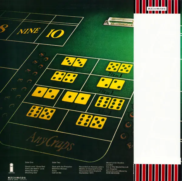 Bad Company - Straight Shooter 뒷면