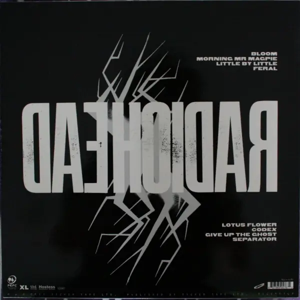 Radiohead - The King Of Limbs 뒷면