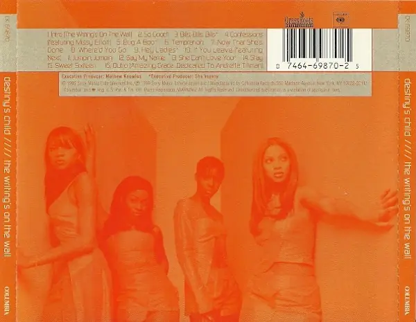 Destiny's Child - The Writing's On The Wall 뒷면