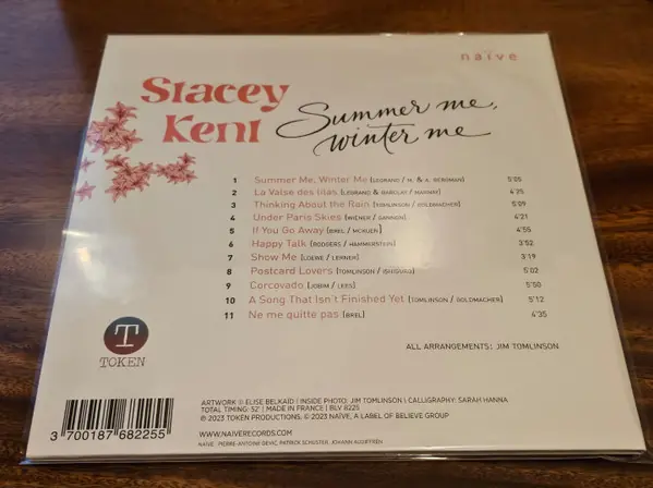 Stacey Kent - Summer Me, Winter Me 뒷면