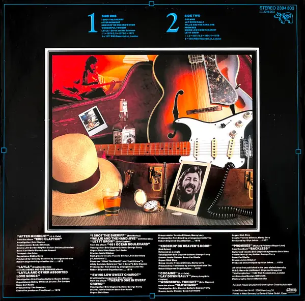 Eric Clapton - Time Pieces - The Best Of Eric Clapton 뒷면